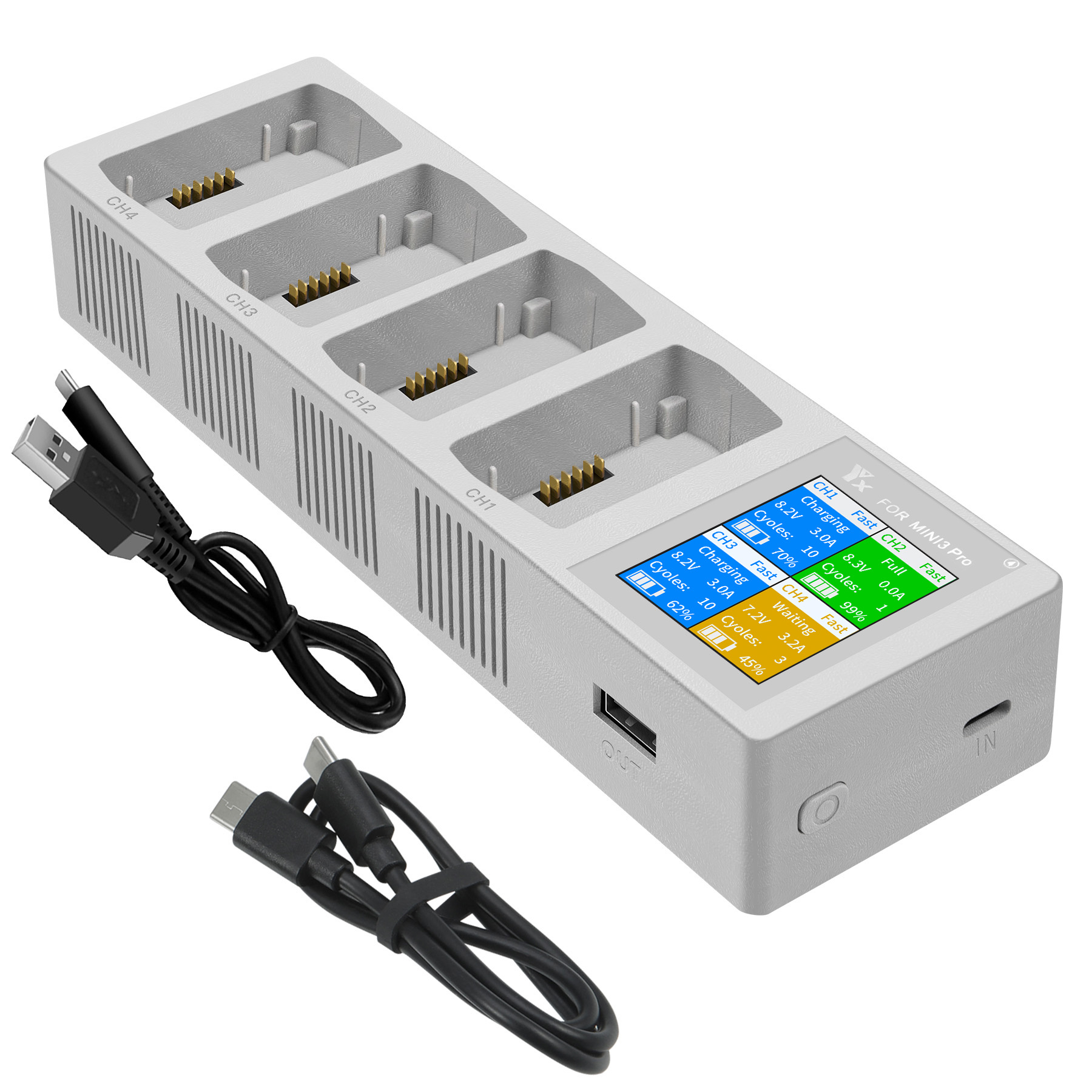 4in1 3in1 Battery Charging Hub - مراجعة Drone Charging Hub وسعره