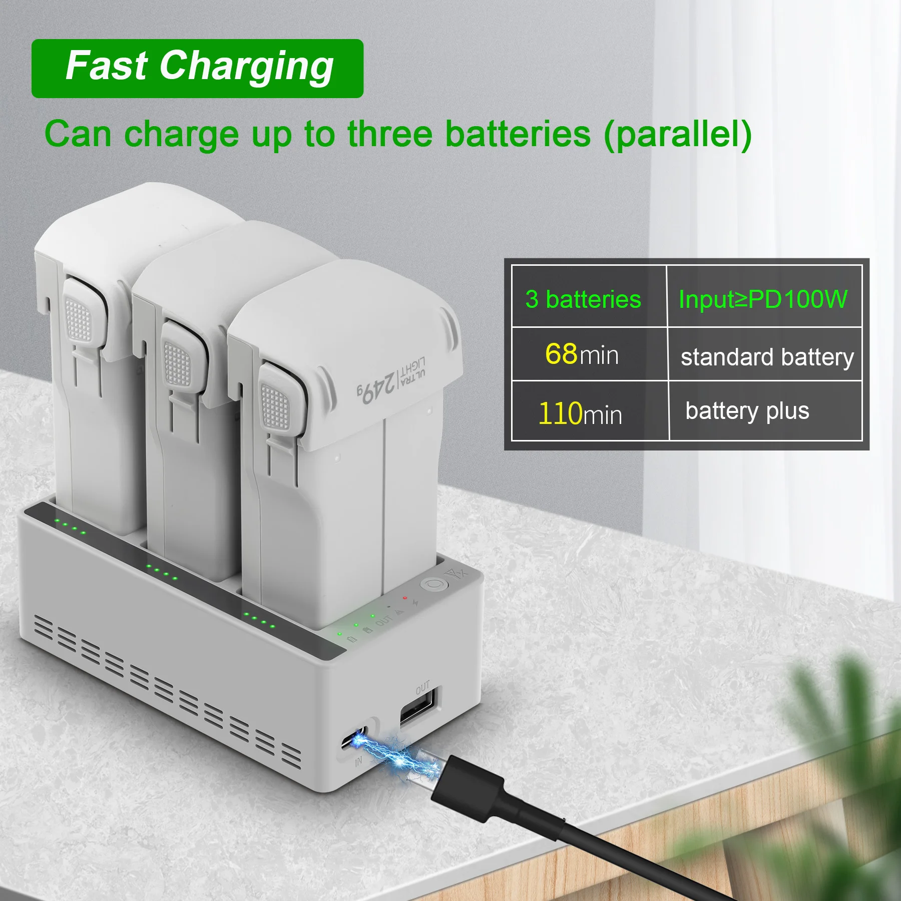 Charger Hub for DJI LITO 1 X1  - مراجعة Drone Charging Hub وسعره
