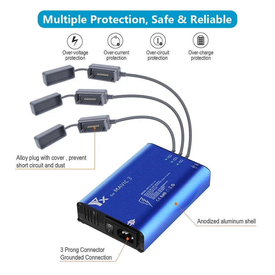 Battery Charger Hub 5in1 Charg - مراجعة Drone Charging Hub وسعره