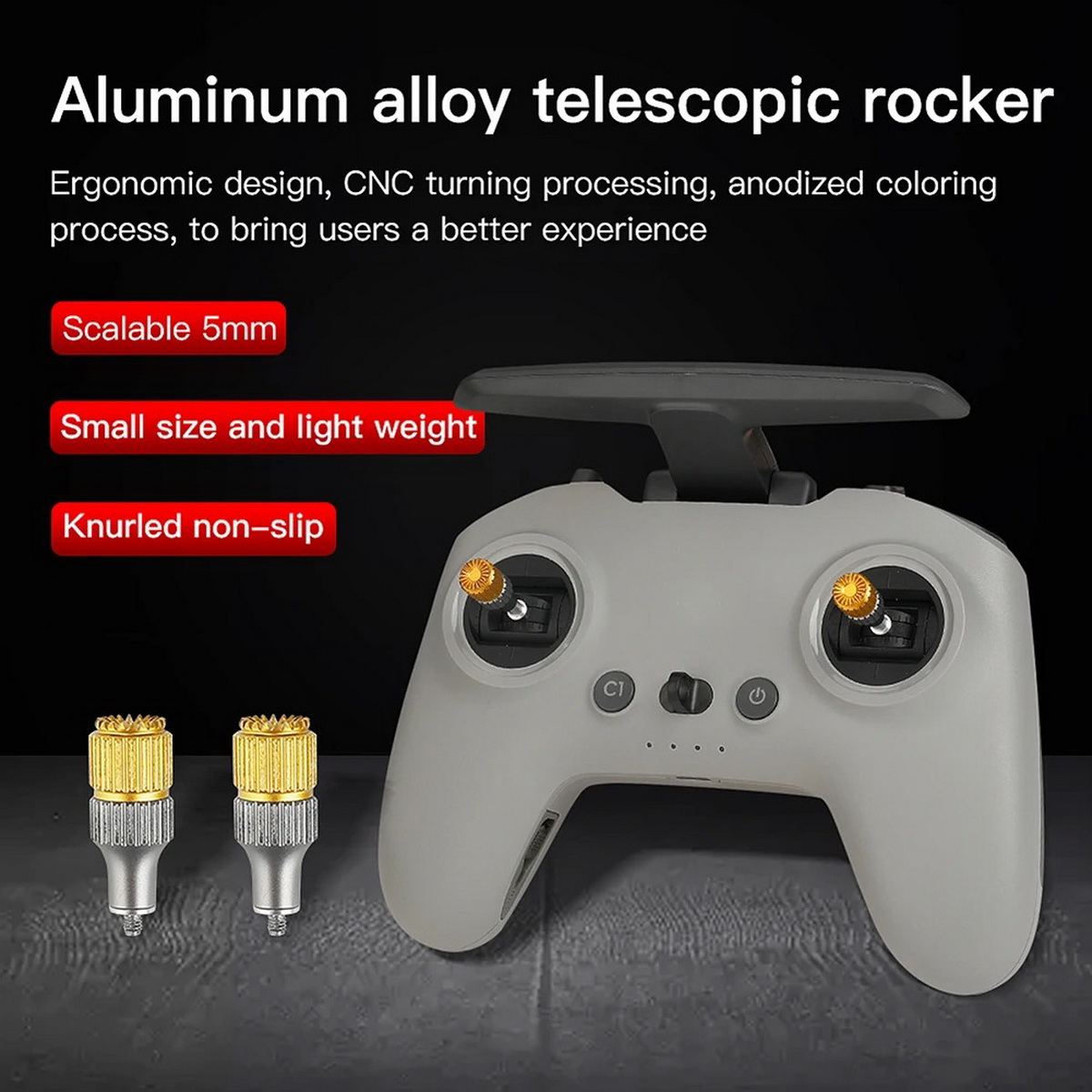 2PCS FPV Remote Controller Rad - مراجعة Drone Control Stick وسعره