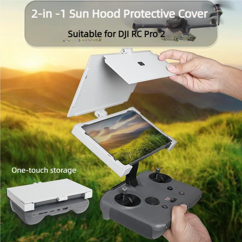For DJI RC Pro 2 Remote Contro - مراجعة Drone Controller Hood وسعره