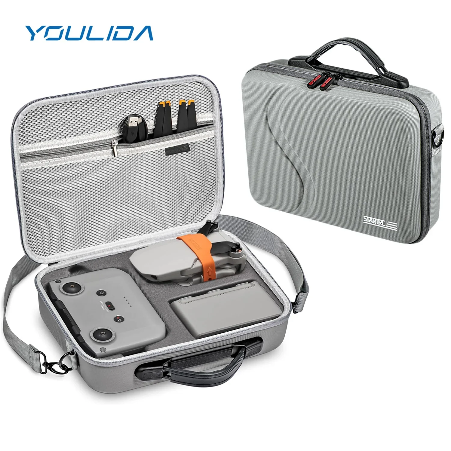 Mini 2 Shoulder Bag PU Portabl - مراجعة Drone Carrying Case وسعره