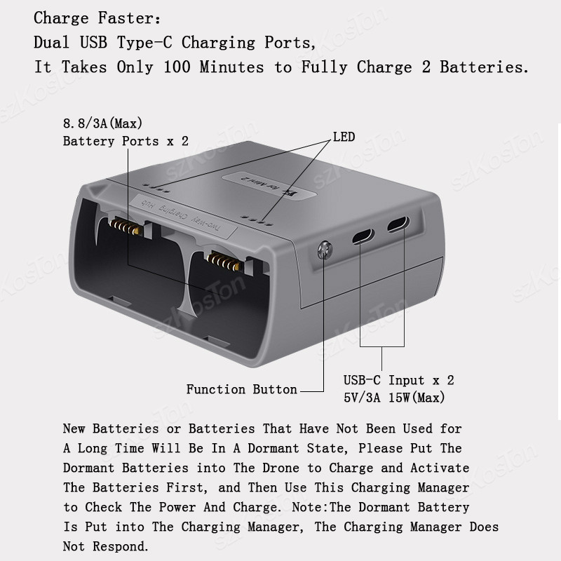 For DJI Mini 4K/MINI 2/Mini 2  - مراجعة Drone Charging Hub وسعره