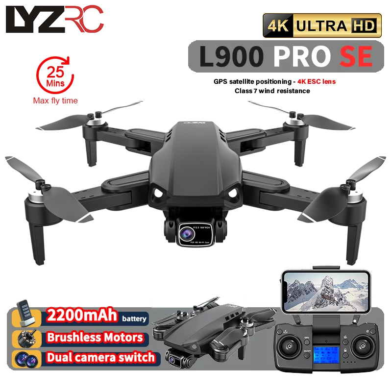 L900 Pro SE MAX GPS Drone 4K P - مراجعة Drone Remote Controller Lanyard وسعره