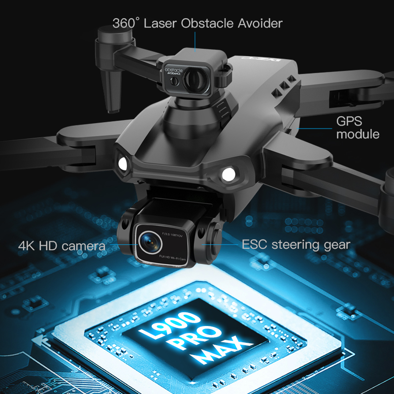 L900 Pro SE MAX GPS Drone 4K P - مراجعة Drone Remote Controller Lanyard وسعره