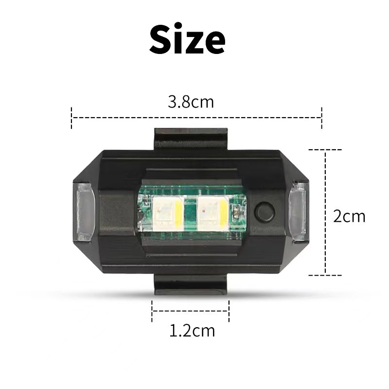 Motorcycle Lights Drone Strobe - مراجعة Drone Strobe Light وسعره