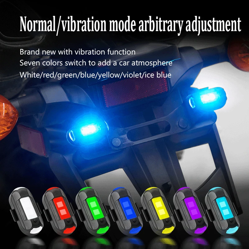 1Pcs Remote LED RGB Anti-colli - مراجعة Drone Strobe Light وسعره