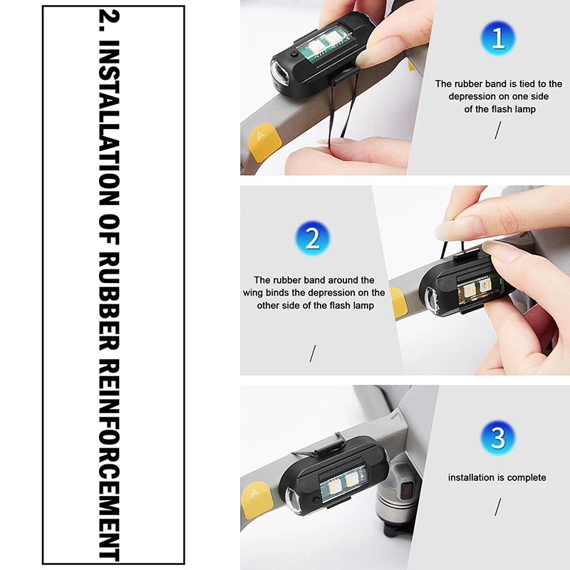 1Pcs Remote LED RGB Anti-colli - مراجعة Drone Strobe Light وسعره