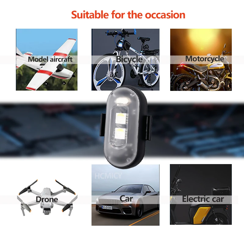 Motorcycle Aircraft Lights RGB - مراجعة Drone Strobe Light وسعره