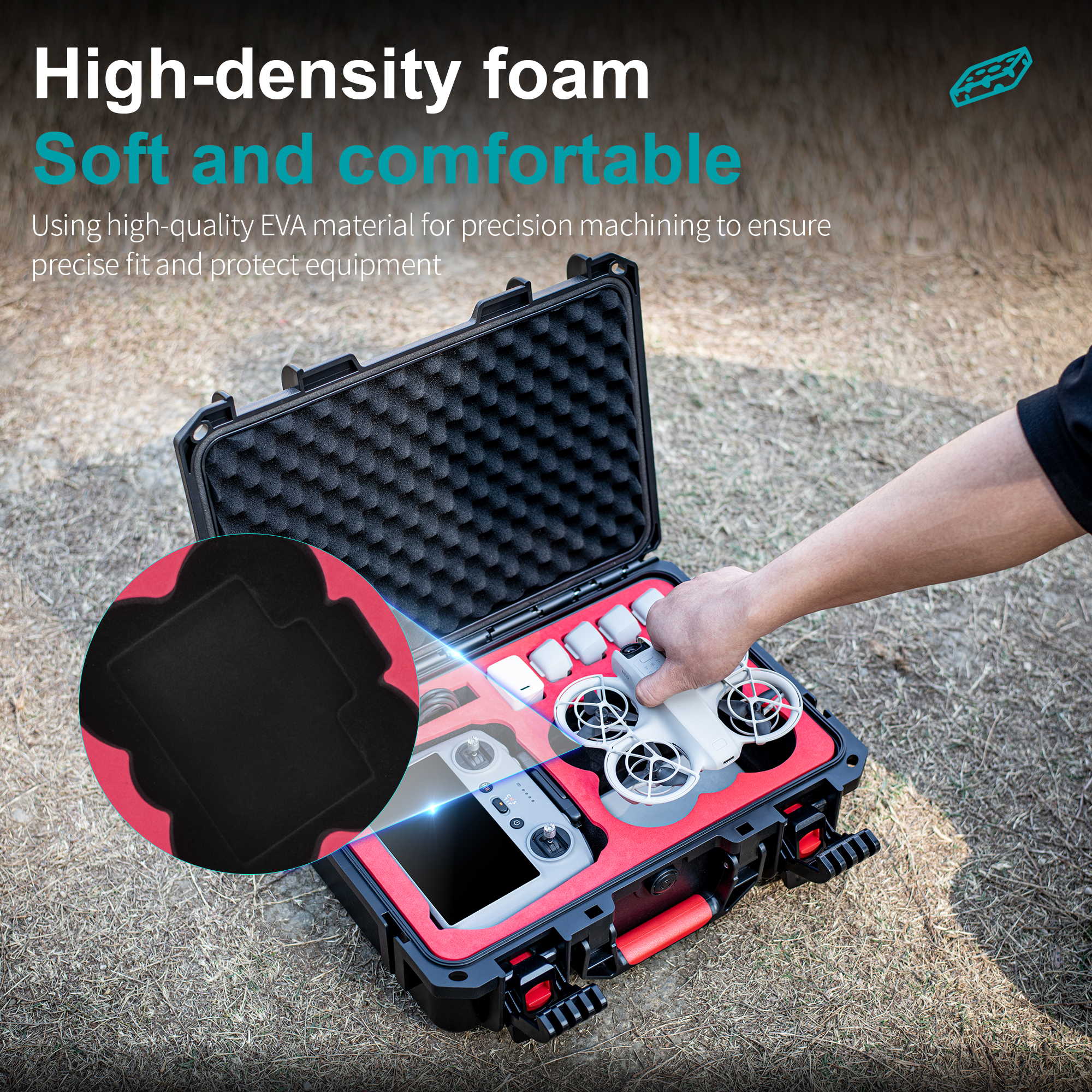 Portable Hard Waterproof Case  - مراجعة Drone Charging Hub وسعره