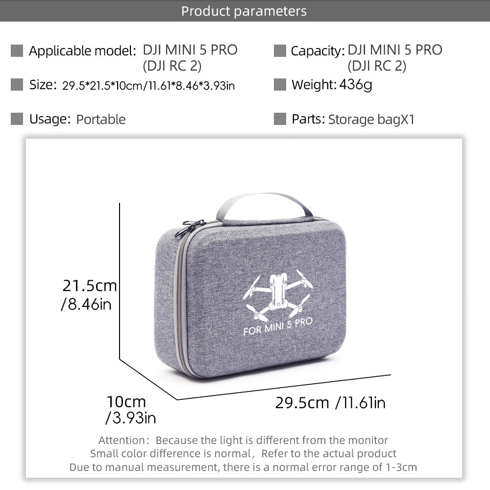 Storage Carry Case for DJI Min - مراجعة Drone Carrying Case وسعره