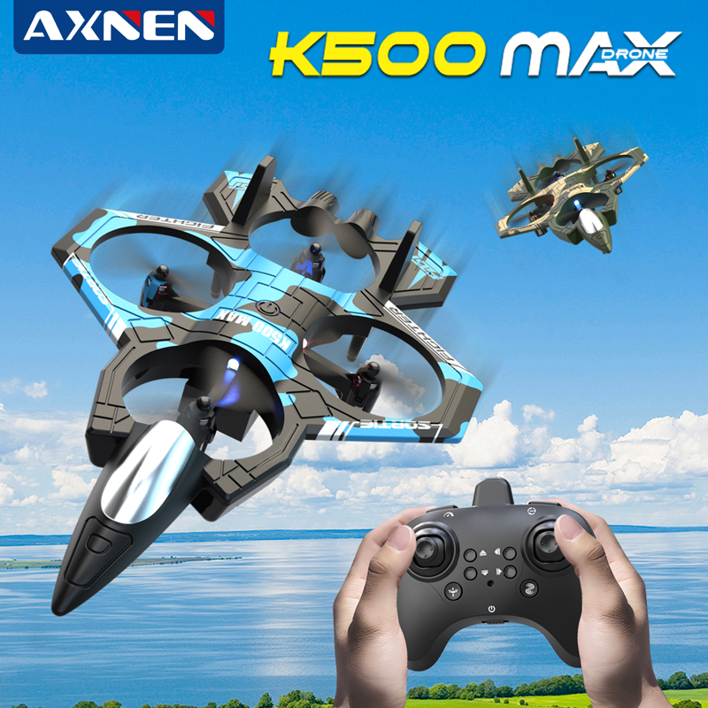 AXNEN K500 MAX RC Plane Fighte - مراجعة Drone Beacon Light وسعره