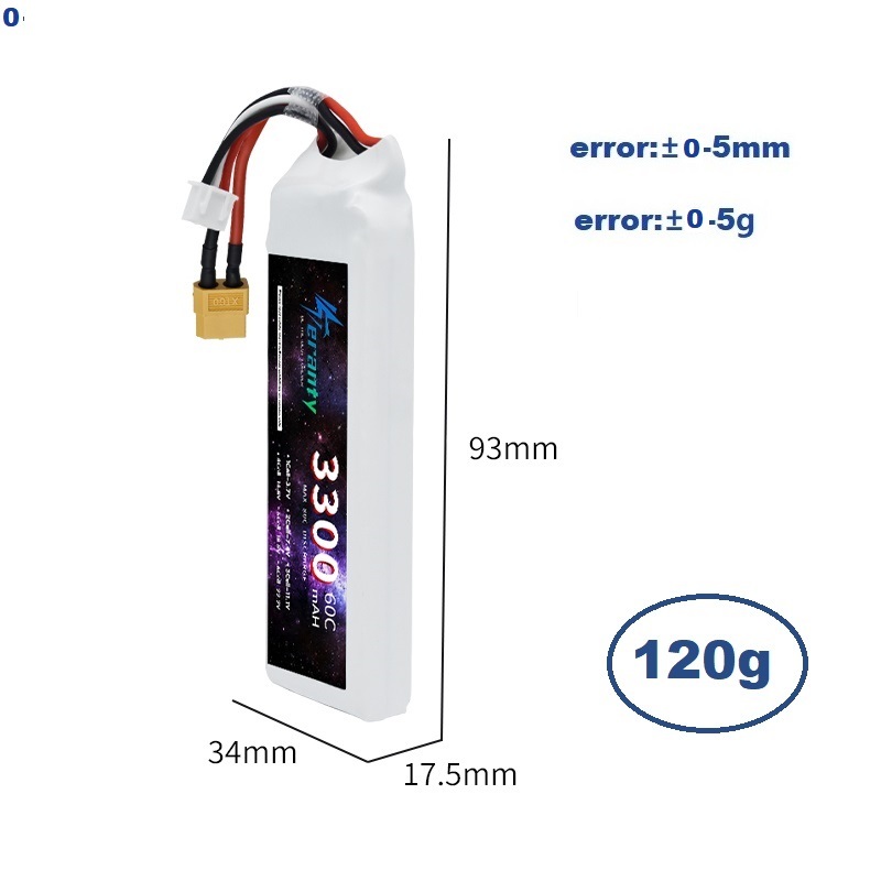 2S 7.4V LiPo Battery 3300mAh 6 - مراجعة Drone Battery Adapter وسعره