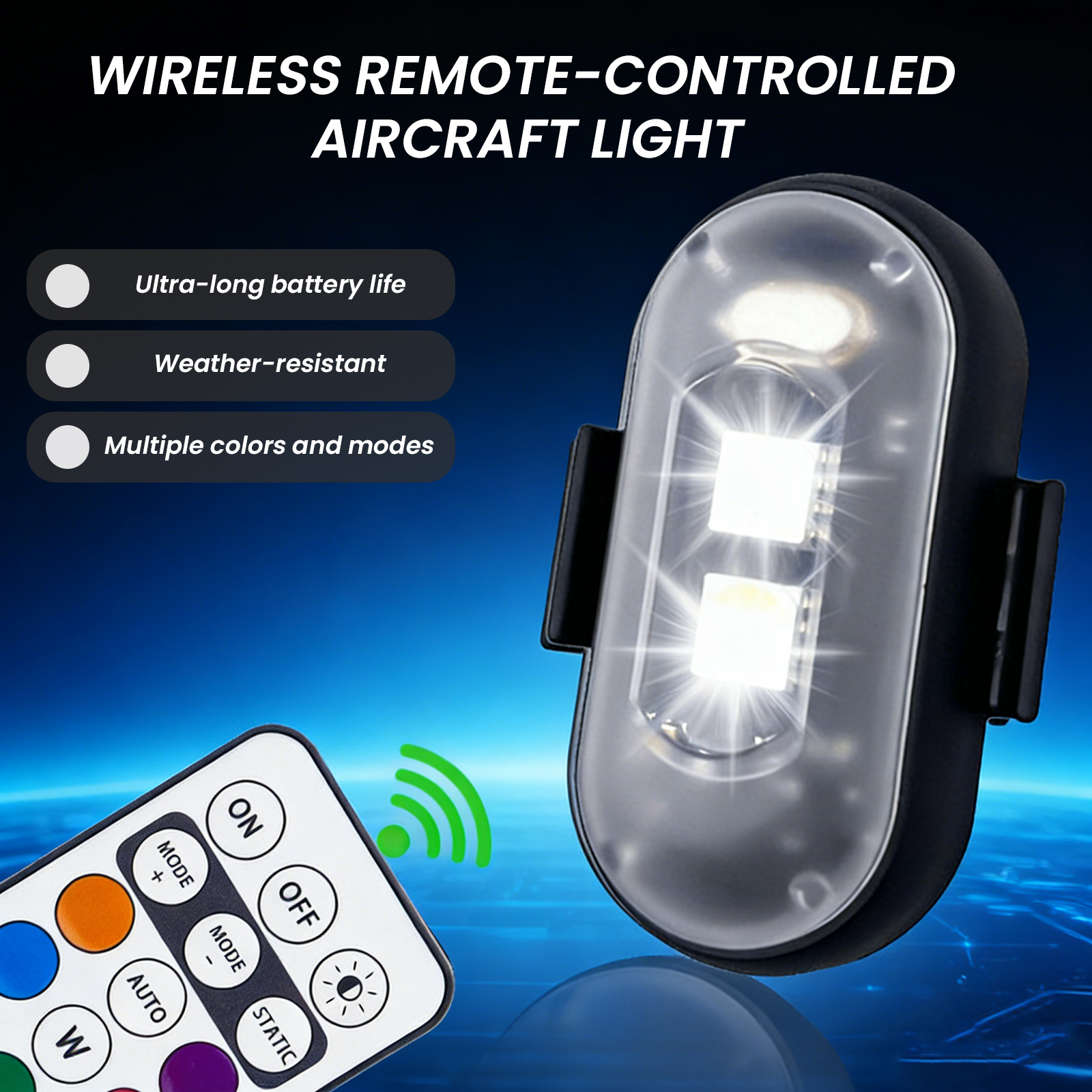 2/4/6PCS Wireless LED Strobe L - مراجعة Drone Strobe Light وسعره