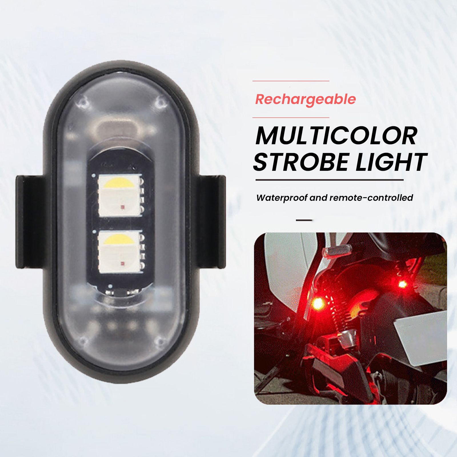 2/4/6PCS Wireless LED Strobe L - مراجعة Drone Strobe Light وسعره