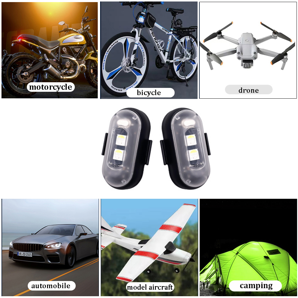 10x 4x 8Colors Wireless LED Dr - مراجعة Drone Strobe Light وسعره