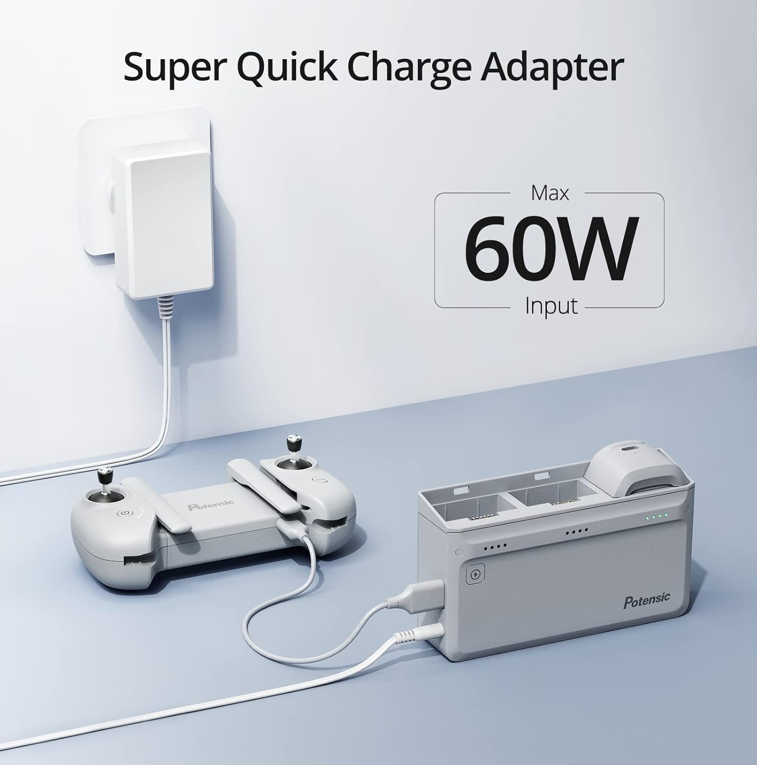 Potensic Original 60W Charging - مراجعة Drone Charging Hub وسعره