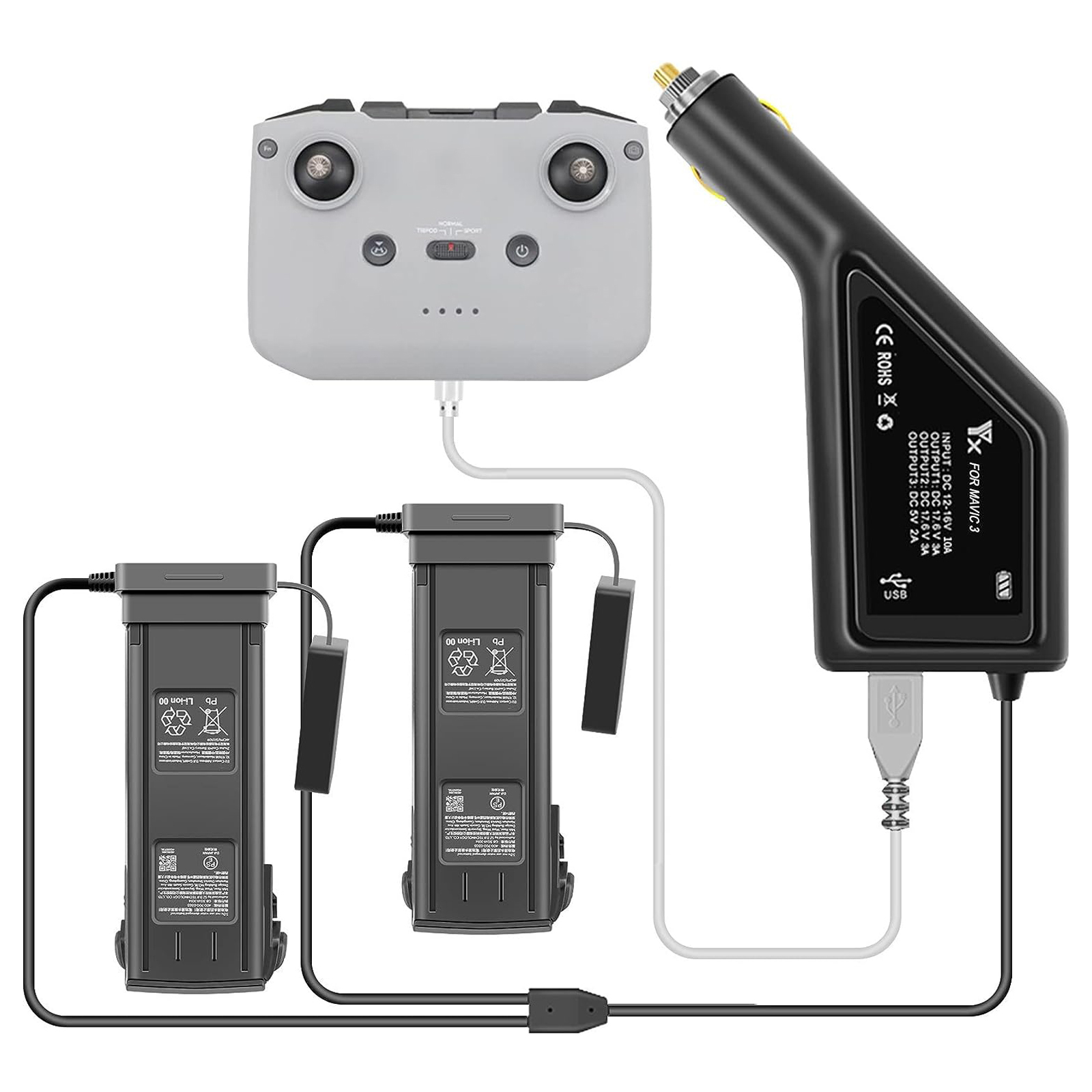 For DJI Mavic 3 Intelligent Ba - مراجعة Drone Charging Hub وسعره