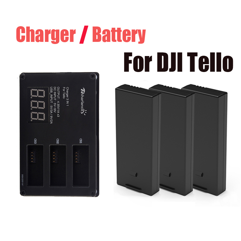 Original DJI Tello battery / D - مراجعة Drone Charging Hub وسعره