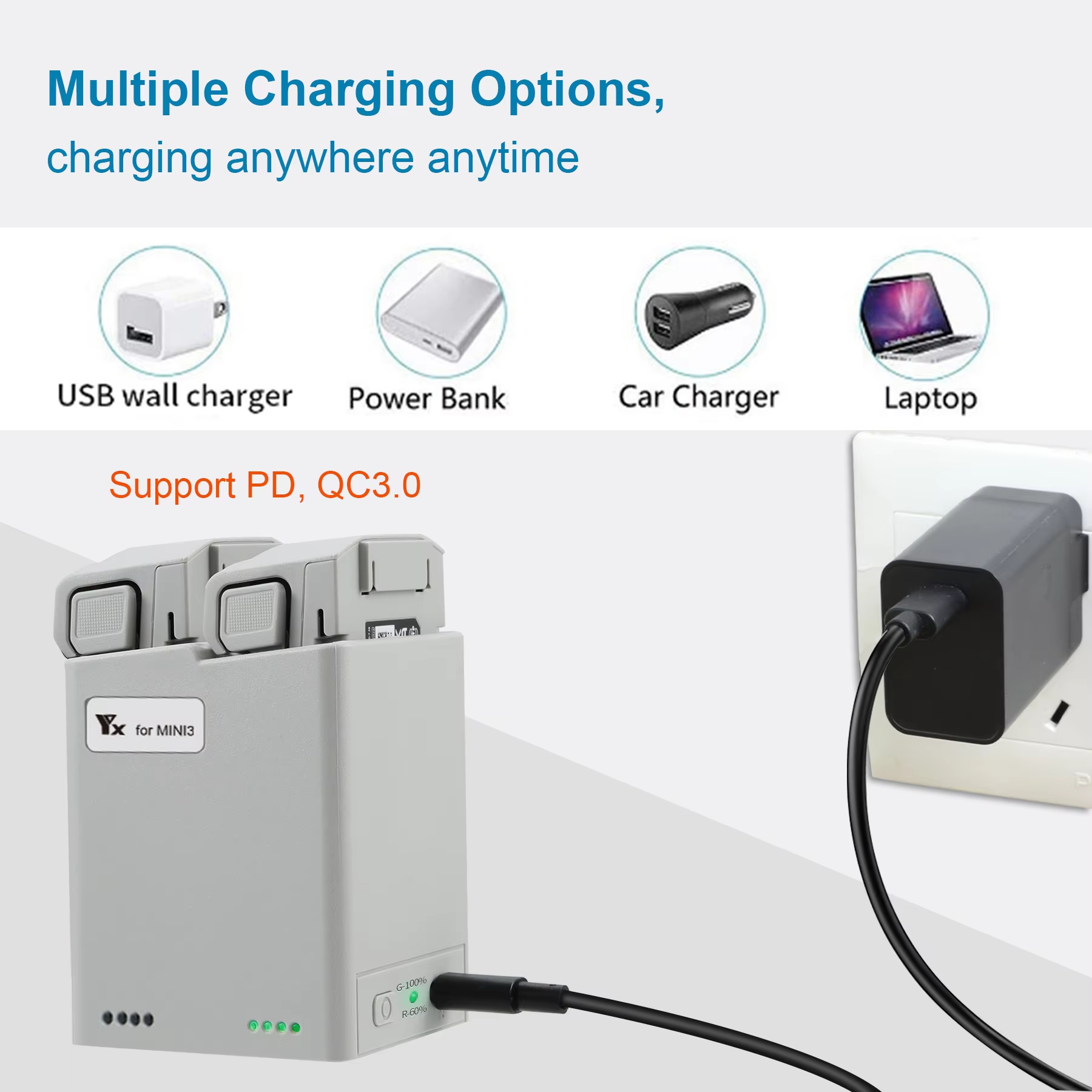 For DJI Mini 3Pro/4Pro Battery - مراجعة Drone Charging Hub وسعره