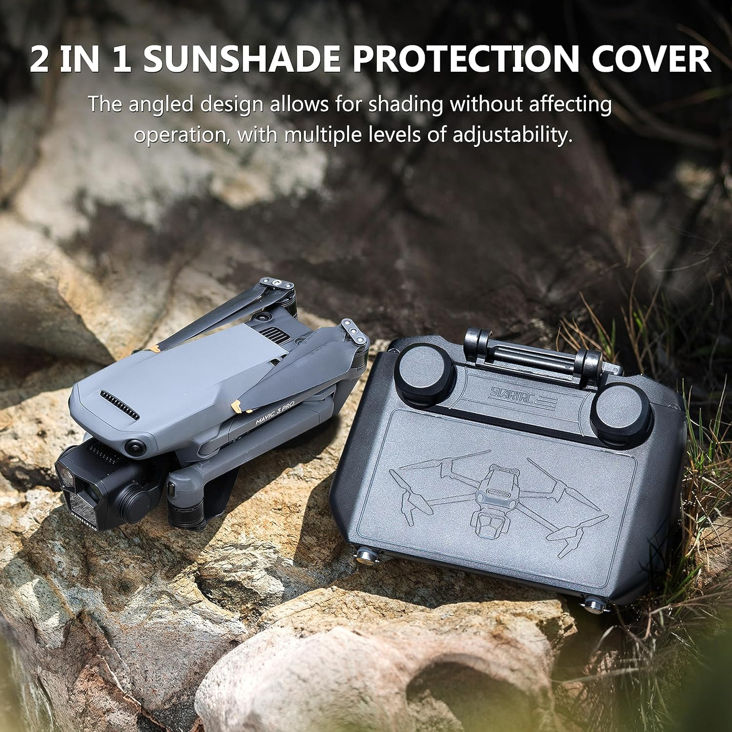 2-in-1 Sun Hood & Joystick Cov - مراجعة Drone Control Stick وسعره