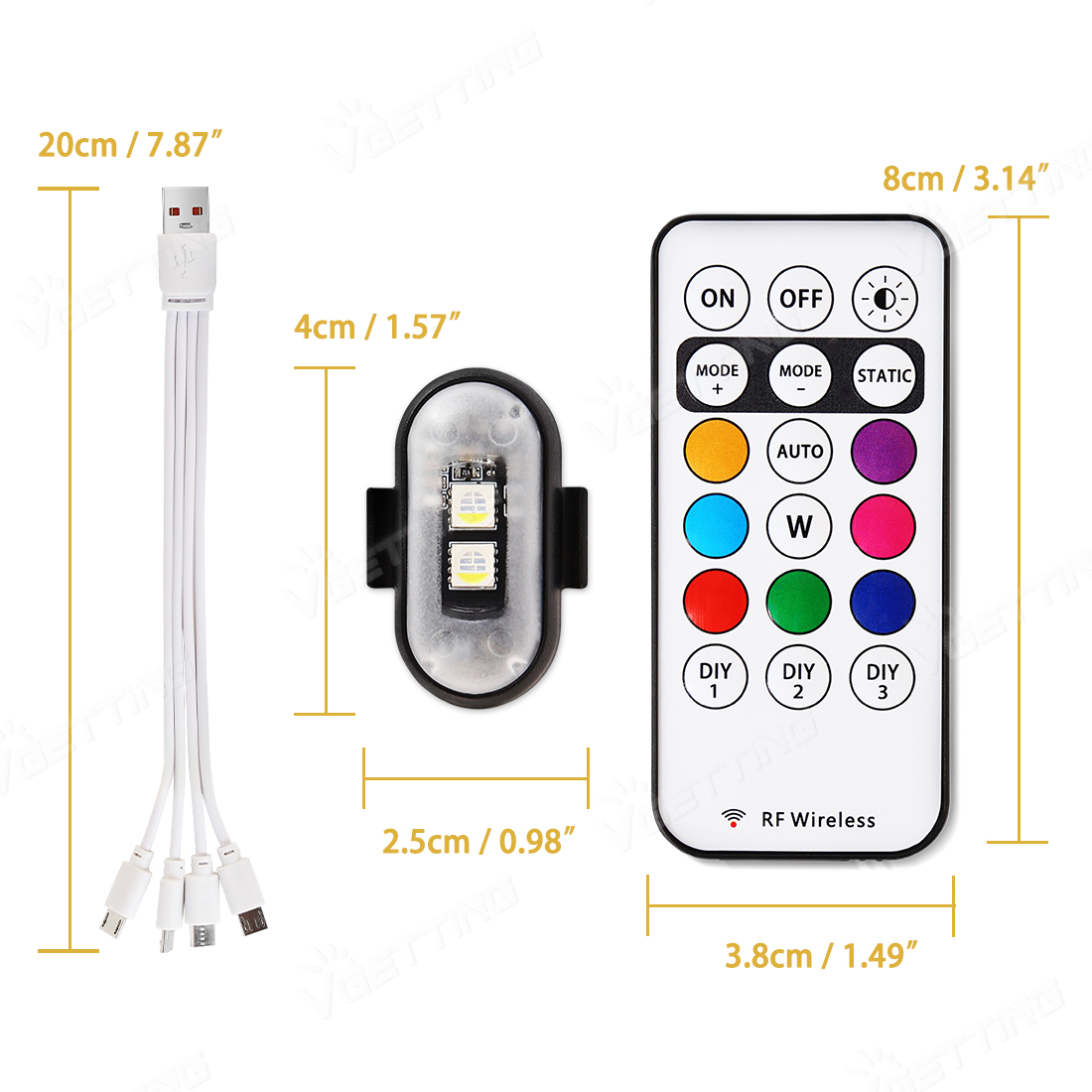 4Pcs Mini Drone Strobe Light 8 - مراجعة Drone Strobe Light وسعره