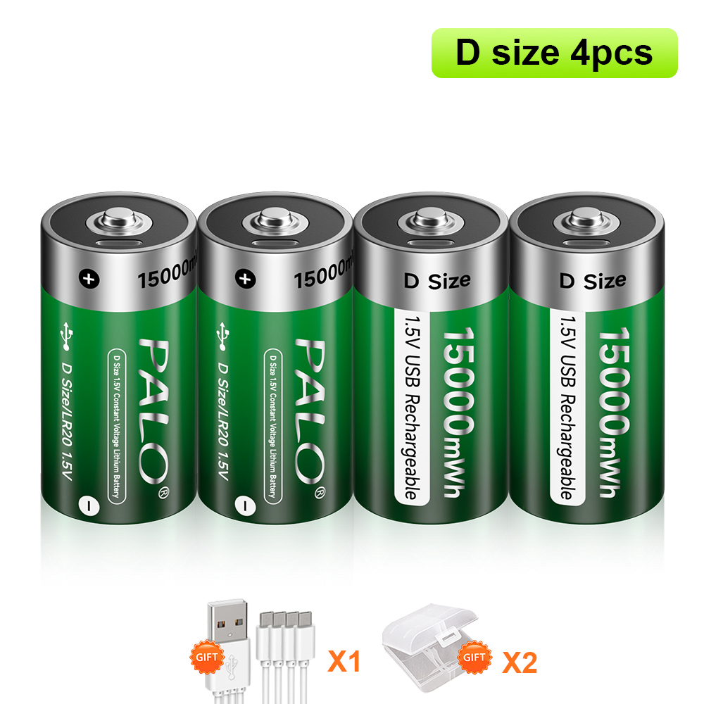 PALO 1.5V D Size Battery Type- - مراجعة Drone Power Bank وسعره