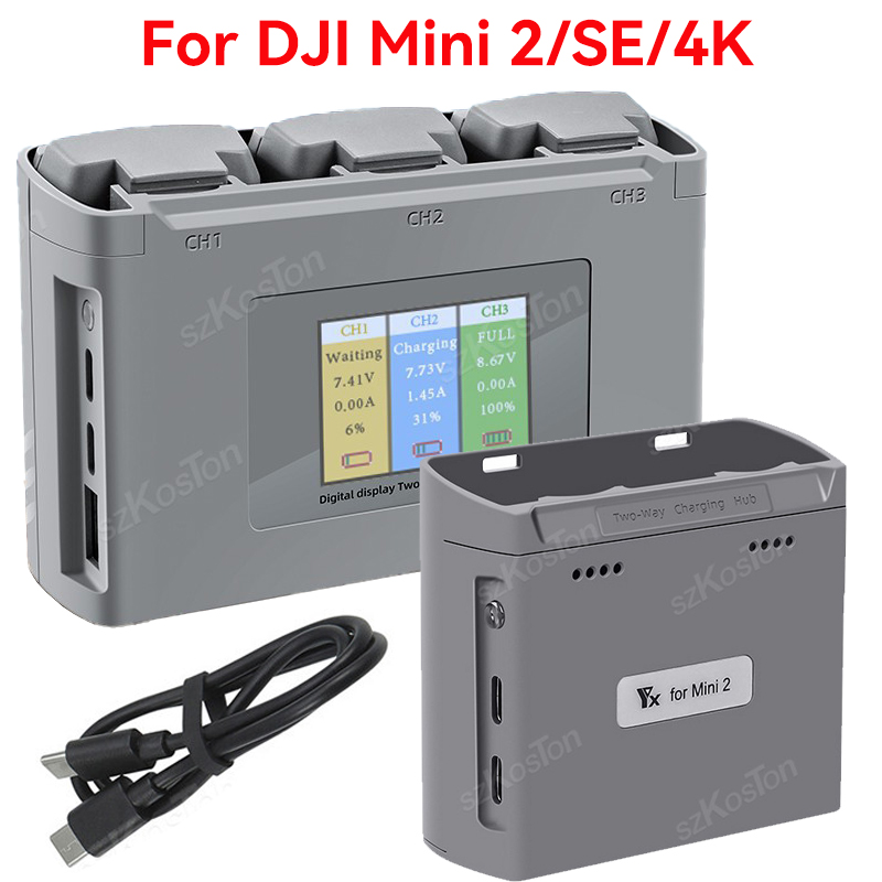 For DJI Mavic Mini 2/SE Mini 4 - مراجعة Drone Charging Hub وسعره