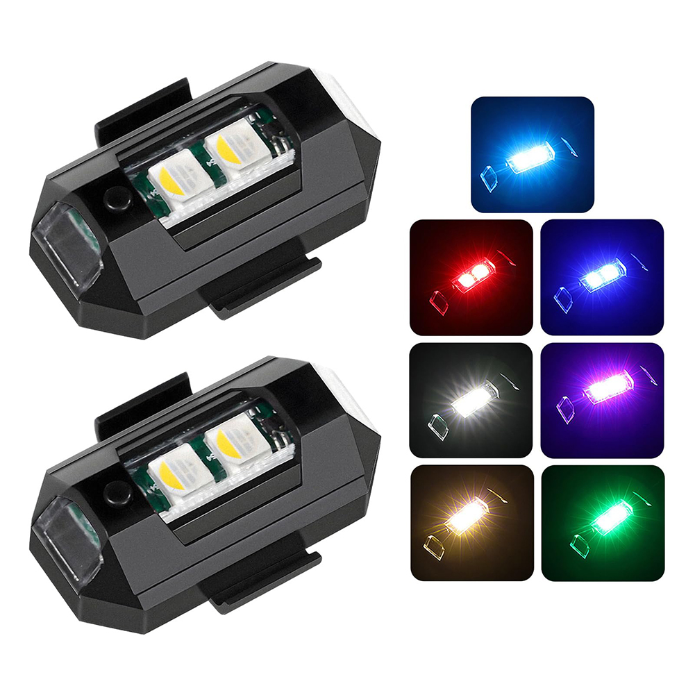 2PCS Mini LED Strobe Lights De - مراجعة Drone Strobe Light وسعره