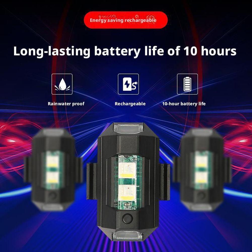 2PCS Mini LED Strobe Lights De - مراجعة Drone Strobe Light وسعره