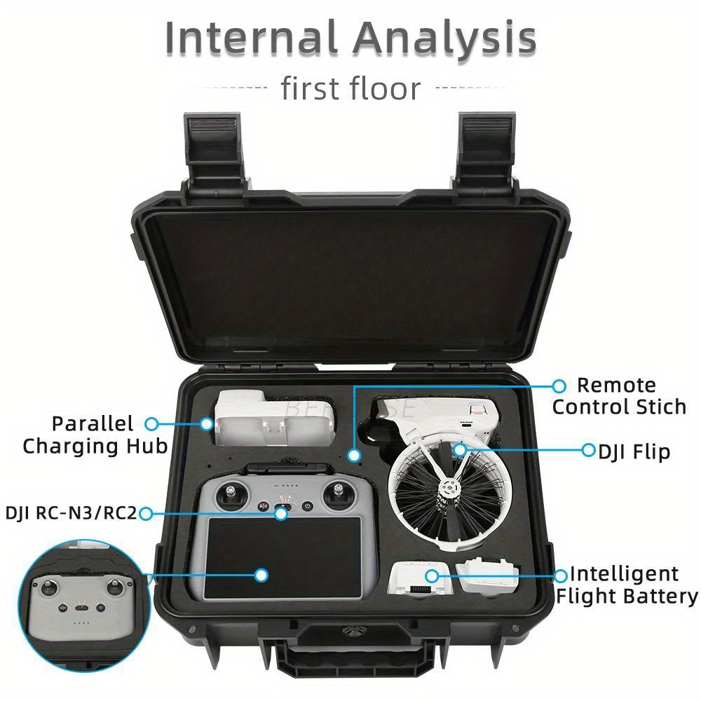 For DJI Flip hard-shell storag - مراجعة Drone Hard Shell Case وسعره