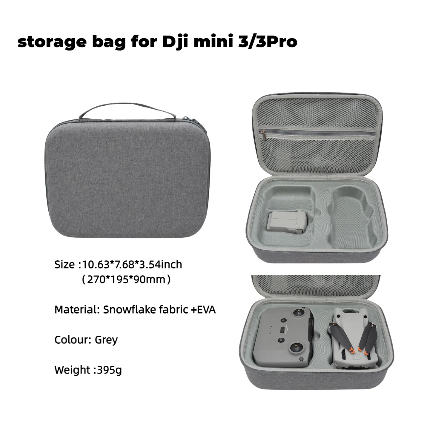 Hard EVA Drone Bag For DJI Min - مراجعة Drone Joystick Cover وسعره