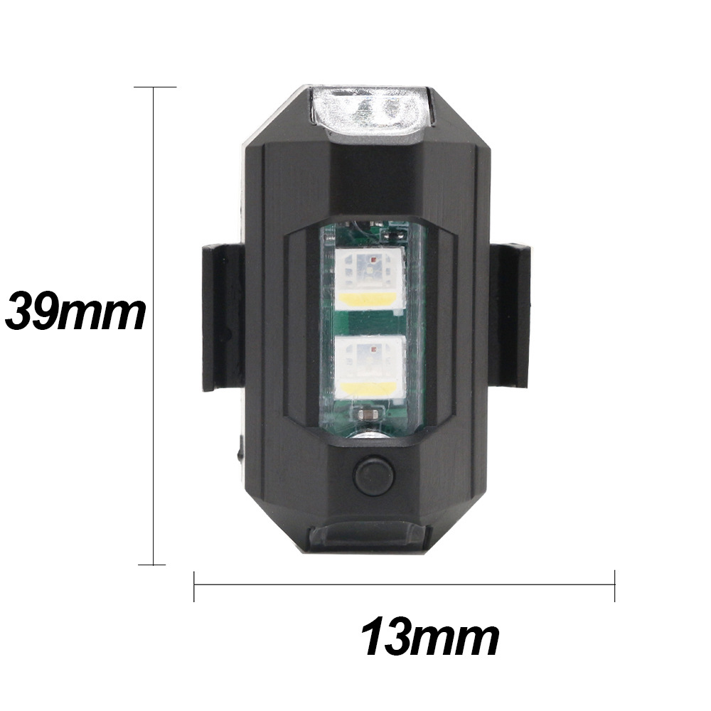 Motorcycle LED RGB Warning Lig - مراجعة Drone Strobe Light وسعره