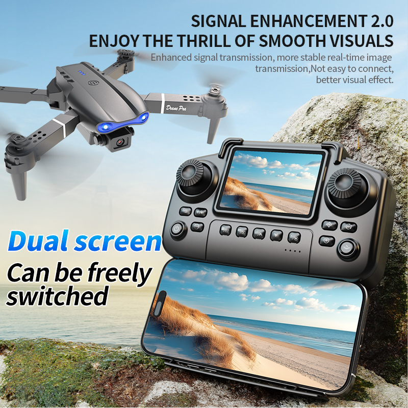 E99 PRO Drone Screen Control A - مراجعة Drone Battery Adapter وسعره