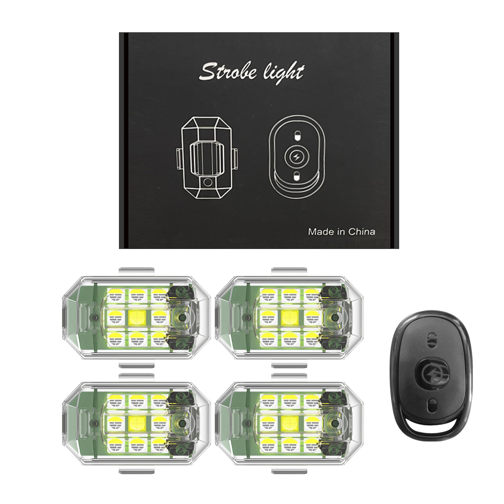 1/2/4pcs Wireless LED Drone St - مراجعة Drone Strobe Light وسعره