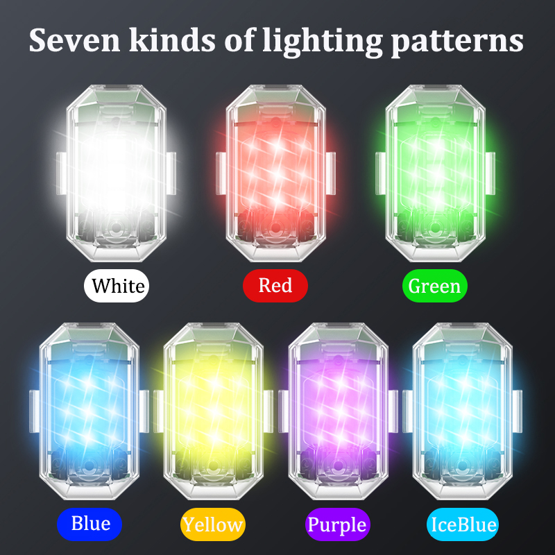 1/2/4pcs Wireless LED Drone St - مراجعة Drone Strobe Light وسعره
